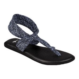 BRAND NEW women sanuk yoga sling Ella prints sandals size US 9